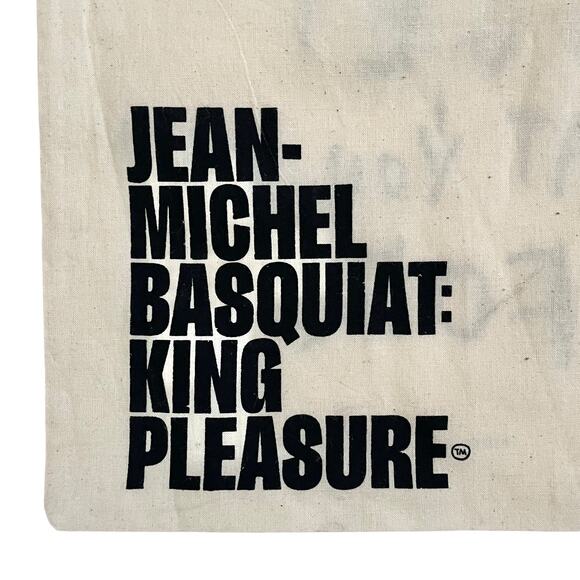 NWOT Jean-Michel Basquiat King Pleasure Limited Edition Canvas Tote Bag RARE - Picture 4 of 6